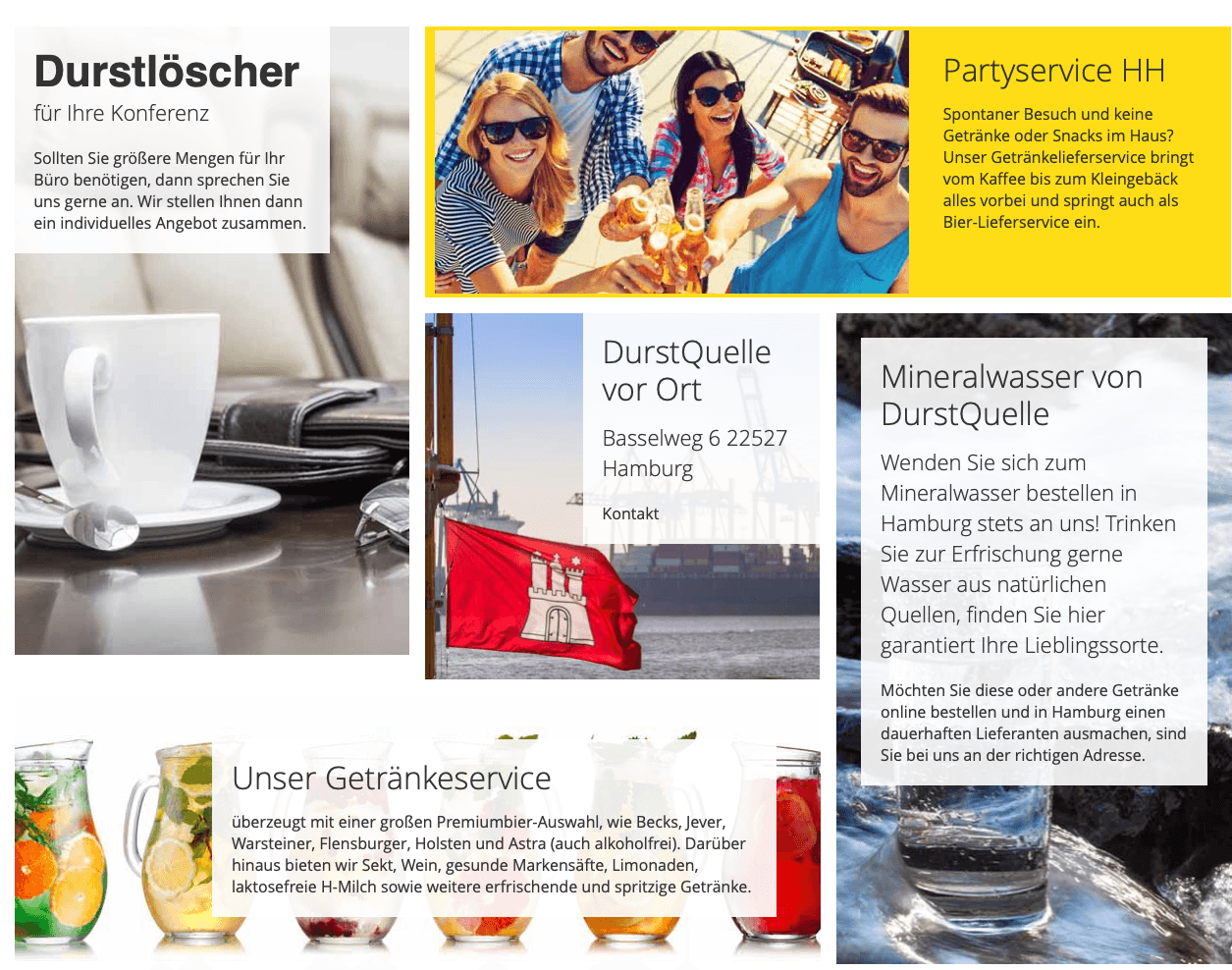 Getränke Hamburg - SEO Referenz