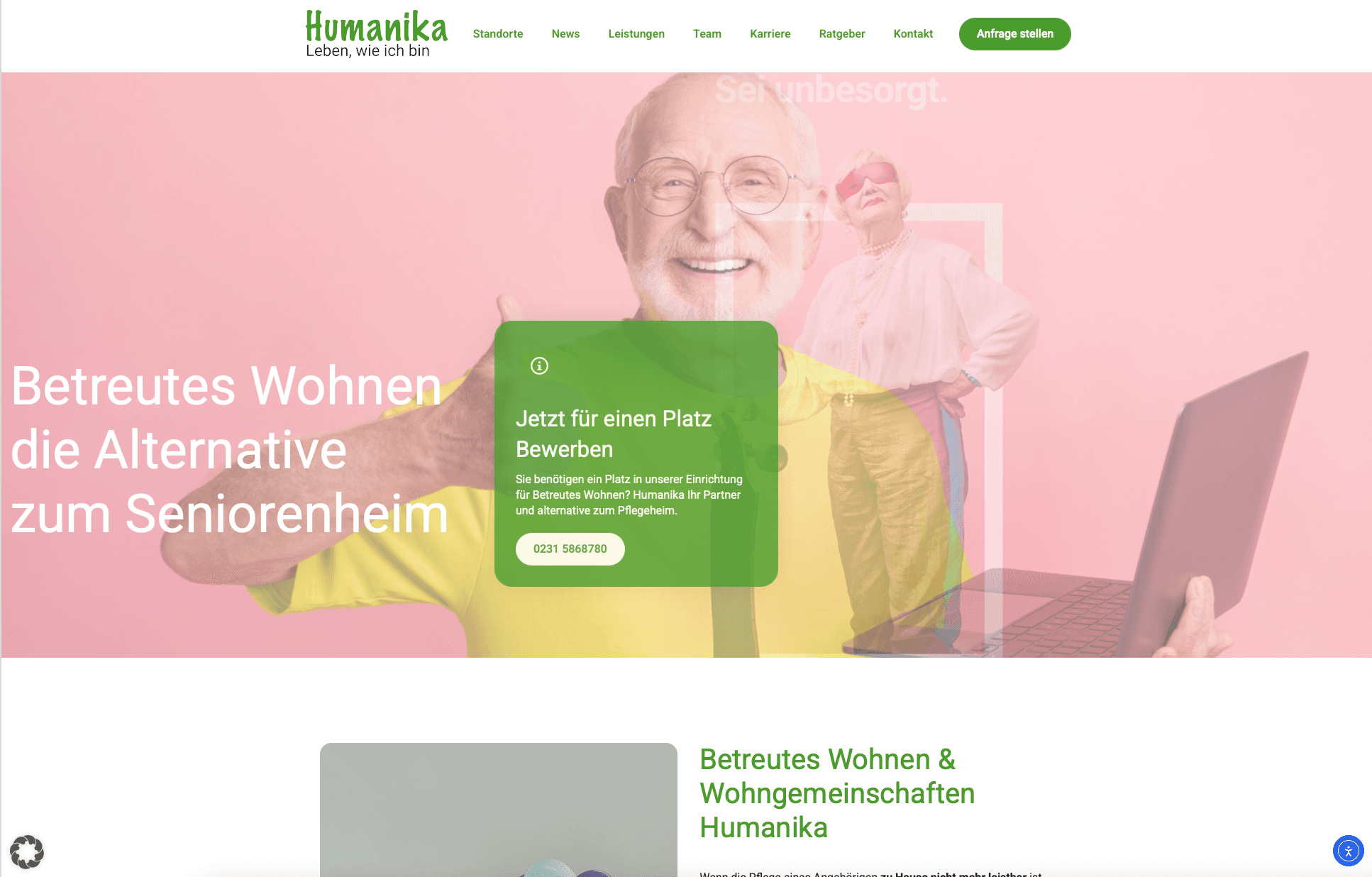 Betreutes Wohnen - SEO Referenz